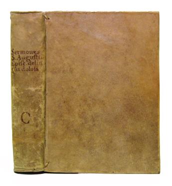 MANUSCRIPT.  Augustinus, Aurelius, Saint; et al. Sermones ad heremitas [and other texts].  Italy, early 15th century